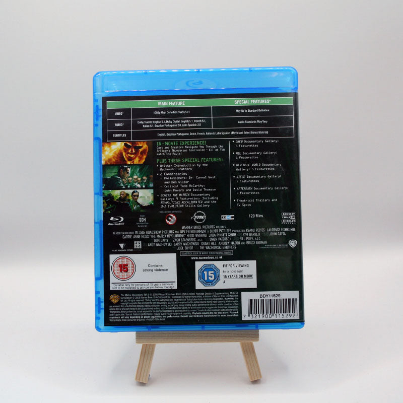 Complete Matrix Trilogy Blu-ray-Matrix, Matrix Re-loaded, Matrix Revolutions in slip case